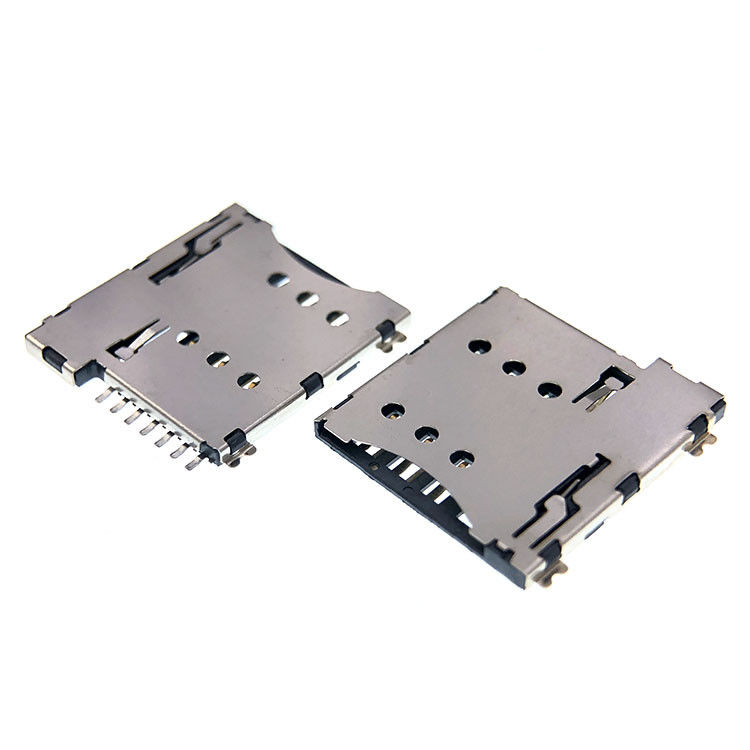 Tipo in opposizione micro altezza di 7p SIM Carta Presa Connettore 1.35mm per il PWB