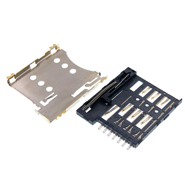 Tipo in opposizione micro altezza di 7p SIM Carta Presa Connettore 1.35mm per il PWB