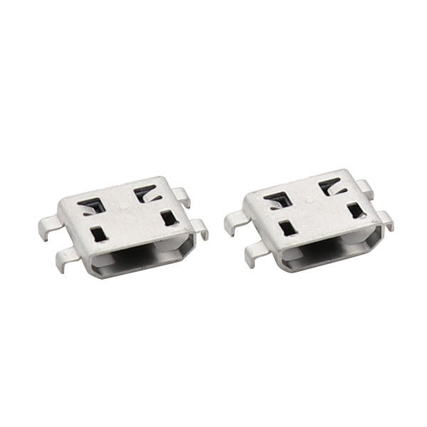 Il metà di connettore 0.8mm di USB del supporto del micro incavo femminile 5P quattro piedi immerge il tipo d'affondamento