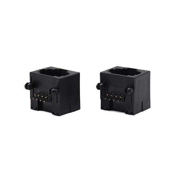 Connettore Jack Network Plug 8p8c del PWB di Spillo Femmina Straight RJ45 del nero 8