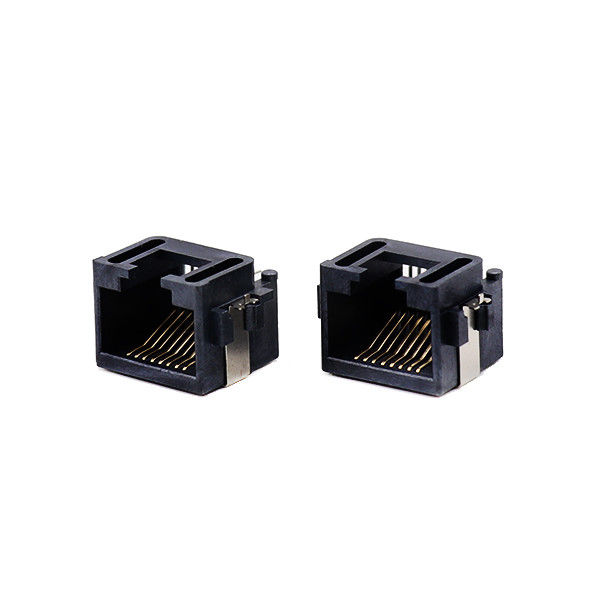 Tipo d'affondamento angolo retto femminile della IMMERSIONE di Jack modulare del metà di del supporto RJ45 connettore del PWB
