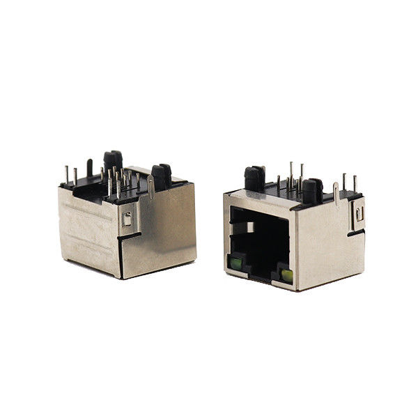 il porto 1x1 ha protetto il connettore femminile di Jack 8P8C RJ45 con Jack modulare principale