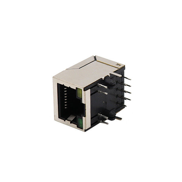 il porto 1x1 ha protetto il connettore femminile di Jack 8P8C RJ45 con Jack modulare principale